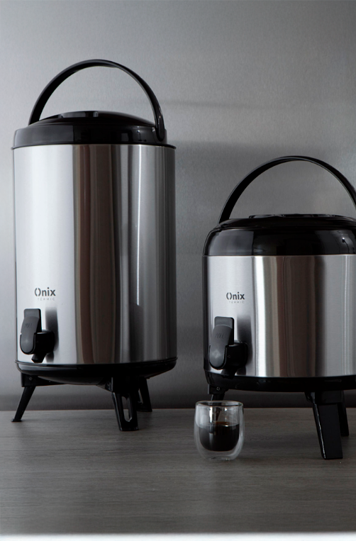 Botijão Preto em Inox 5L