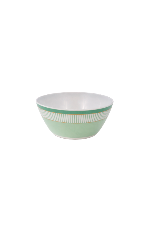 Bowl de Páscoa com Listras Verde em Melamina 600ml
