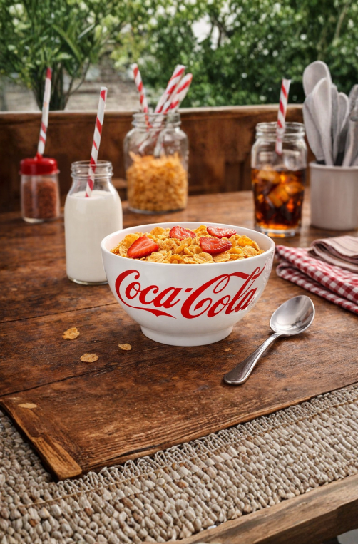 Bowl de Porcelana Coca-Cola Redondo Vermelho 440ml