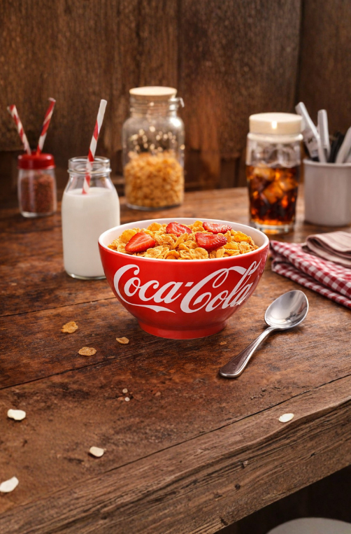 Bowl de Porcelana Coca-Cola Redondo Vermelho 440ml