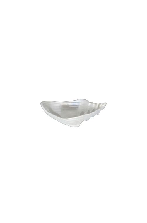 Bowl Concha de Vidro Shell Perola 15 x 10cm
