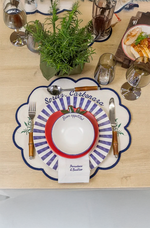 Bowl Aquarelle Boun Appetito Azul em Cerâmica 250ml