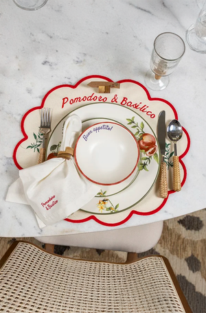 Bowl Aquarelle Boun Appetito Vermelho em Cerâmica