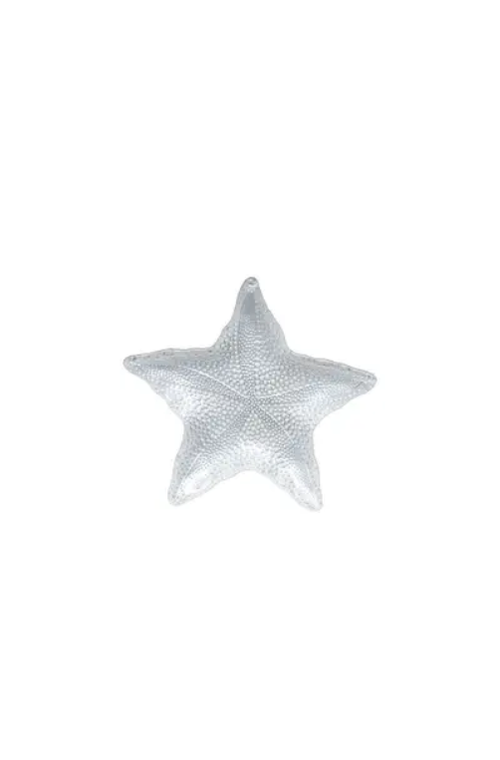 Bowl Pequeno de Vidro Estrela do Mar Pérola 18cm