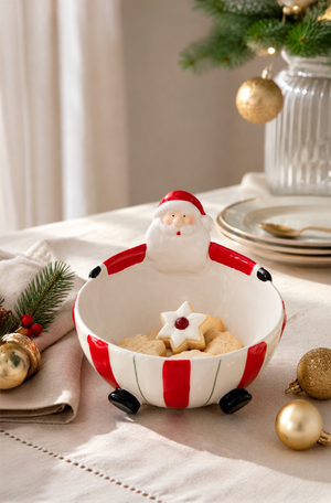 Bowl de Papai Noel em Cerâmica