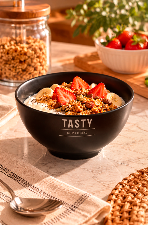Bowl Manhattan Preto em Cerâmica 440ml
