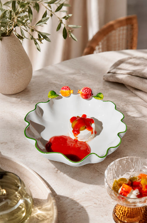 Bowl de Romã em Porcelana 31cm