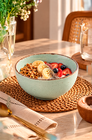 Bowl Serena Menta em Cerâmica 400ml