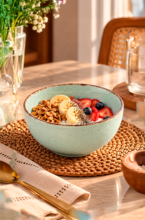 Bowl Serena Menta em Cerâmica 400ml