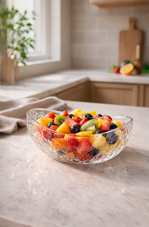 Bowl de Vidro Lapidado 650ml