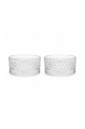 Conjunto de Bowls Leaf em Vidro 460ml 2 Peças