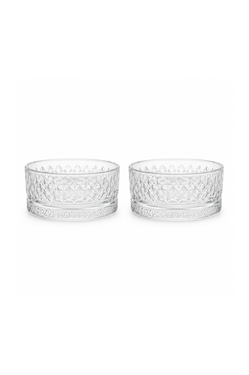 Conjunto de Bowls Leaf em Vidro 460ml 2 Peças