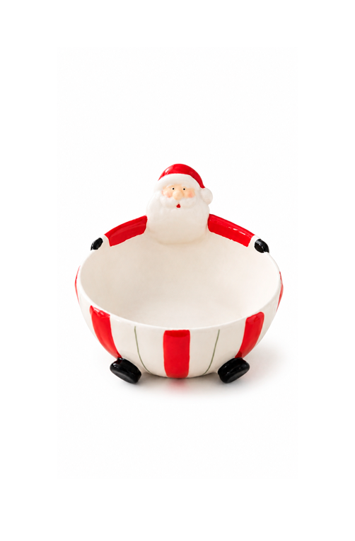 Bowl de Papai Noel em Cerâmica