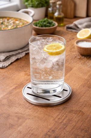 Descansa Copos Beli em Aço Inox 6 Peças