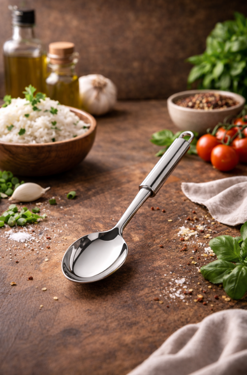 Colher para Arroz Top Pratic em Aço Inox