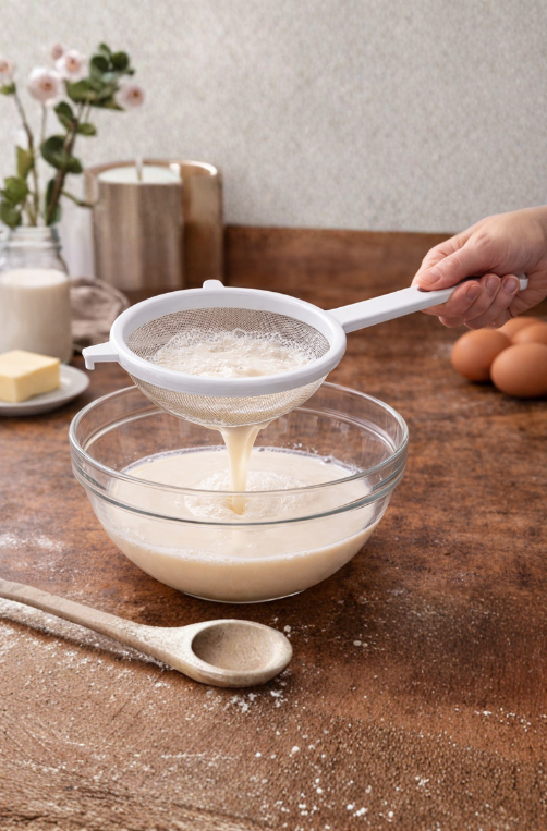 Peneira Top Pratic de Aço Inox com Cabo ABS