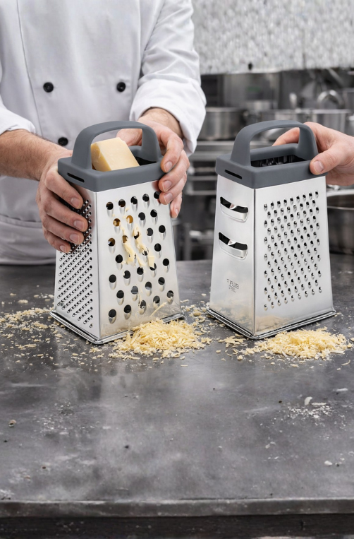 Ralador 4 Faces Top Pratic para Especiarias em  Aço Inox