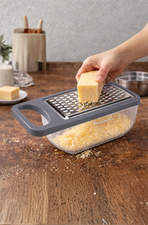 Ralador com Pote Coletor Top Pratic em Aço Inox