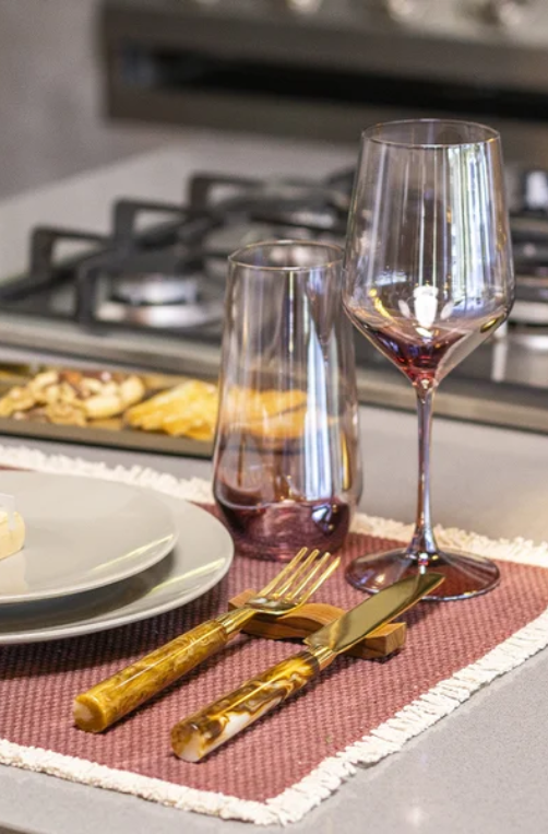 Taça de Vidro Bruma Âmbar 470ml