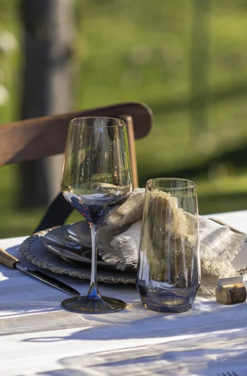 Taça de Vidro Bruma Verde 470ml