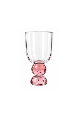 Taça de Água Duquesa Rosa em Vidro 400ml