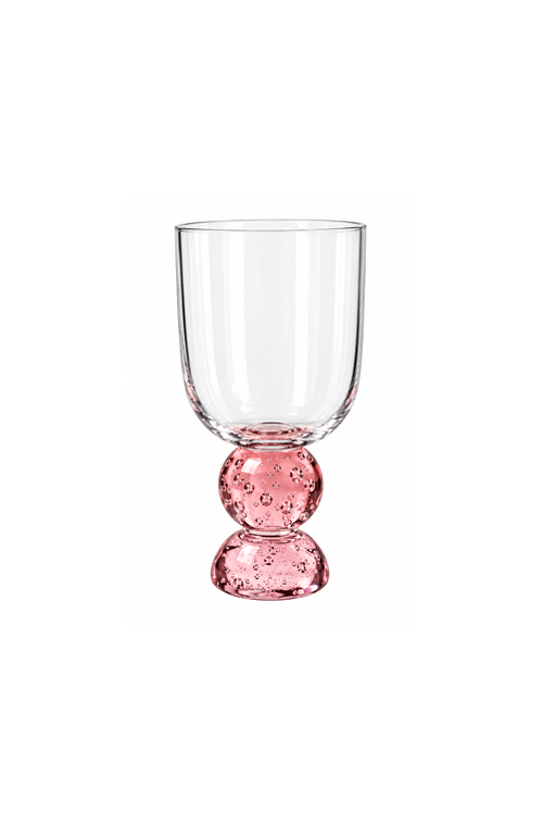 Taça de Água Duquesa Rosa em Vidro 400ml