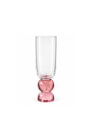 Taça de Champanhe Duquesa Rosa em Vidro 260ml