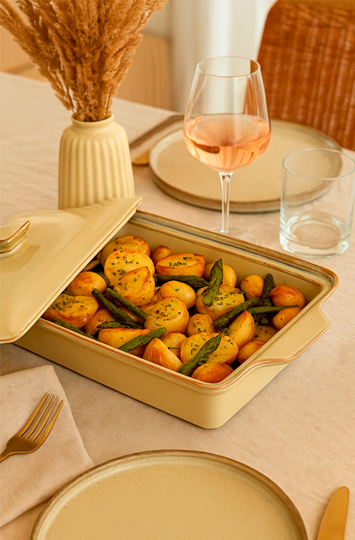 Caçarola em Cerâmica com Tampa