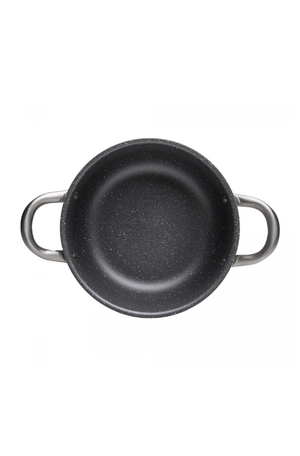 Caçarola de Indução com Tampa Prime Cook 22cm Cinza com Revestimento Antiaderente