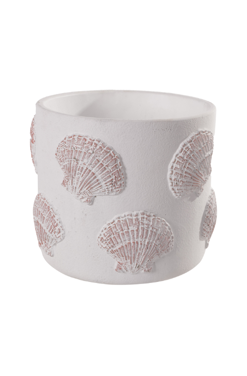 Cachepot Conchas do Mar em Cerâmica