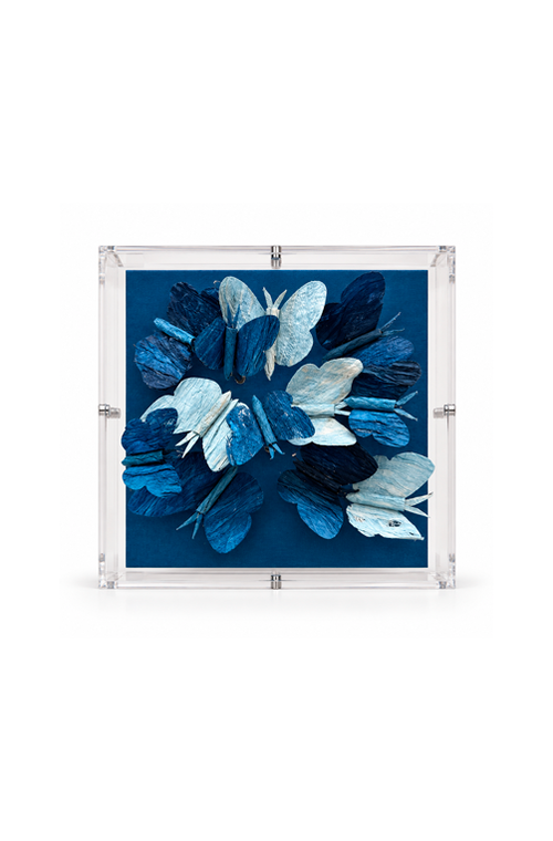 Caixa Decorativa Borboleta Azul em Acrílico