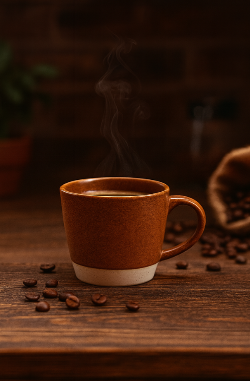 Caneca Caffaro Cerâmica Terracota 380ml