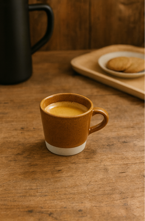 Caneca Caffaro Ceramica Terracota 90ml