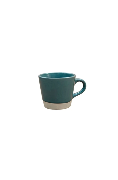 Caneca Caffaro Ceramica Azul 90ml