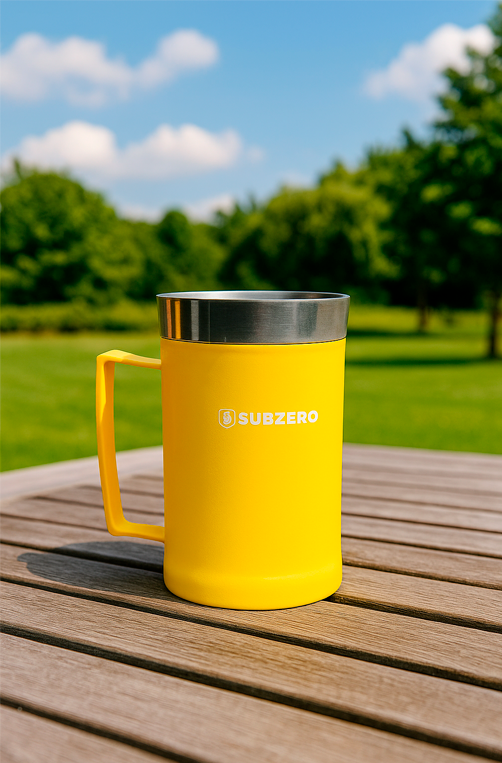 Caneca Sub Zero em Aço Inox com Alça 500ml