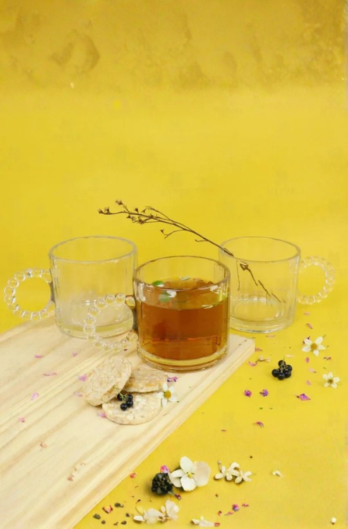 Conjunto de 3 Caneca Bubbly em Vidro 340ml