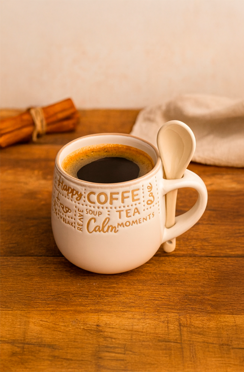 Caneca para Café com Colher 425ml