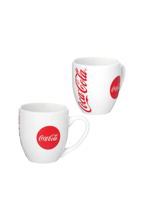 Caneca de Porcelana Coca-Cola Branco 300ml