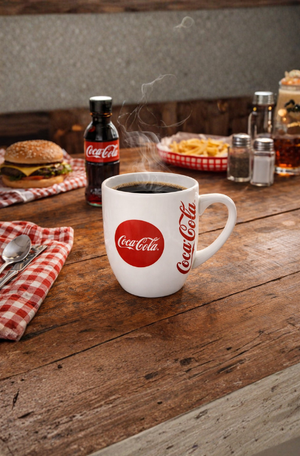 Caneca de Porcelana Coca-Cola Branco 300ml