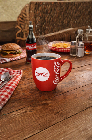 Caneca de Porcelana Coca-Cola Vermelha 300ml