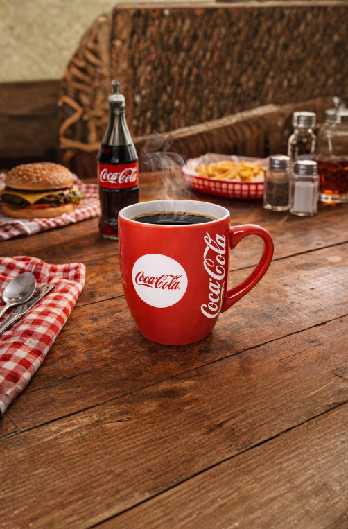 Caneca de Porcelana Coca-Cola Vermelha 300ml