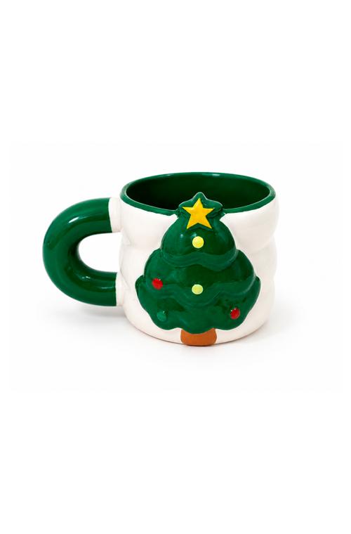 Caneca Natalina Sortida em Cerâmica 340ml