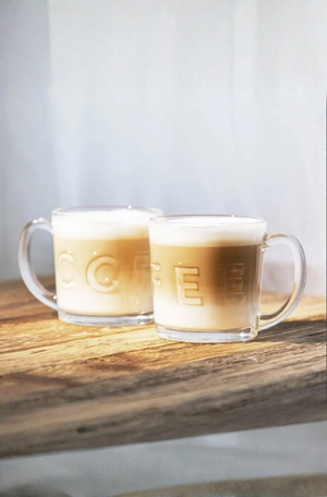 Conjunto de 3 Caneca Florende Vidro 340ml