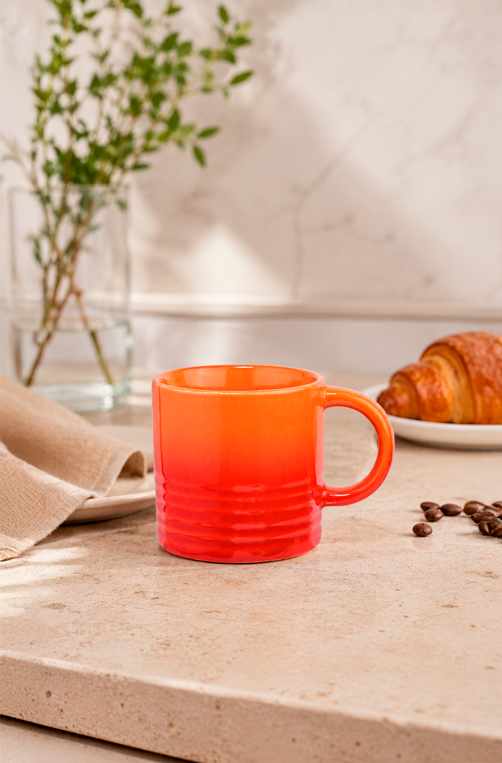 Caneca Le Chef Laranja em Cerâmica 180ml