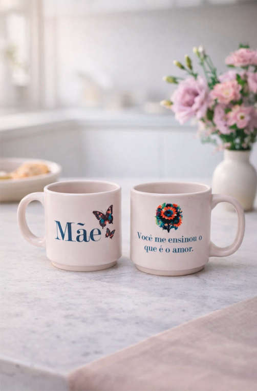 Caneca Mini Tina Mãe Você me Ensinou 100ml