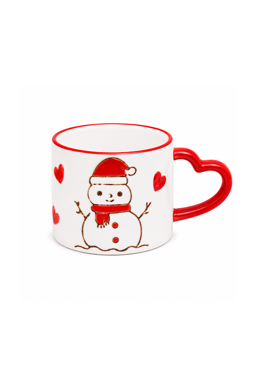 Caneca Natalina Sortida em Cerâmica 300ml