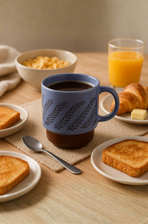 Caneca Empilhavel Murale Ceramic Lilás 300ml