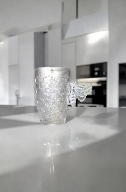 Caneca Bee em Vidro 4 Peças 200ML