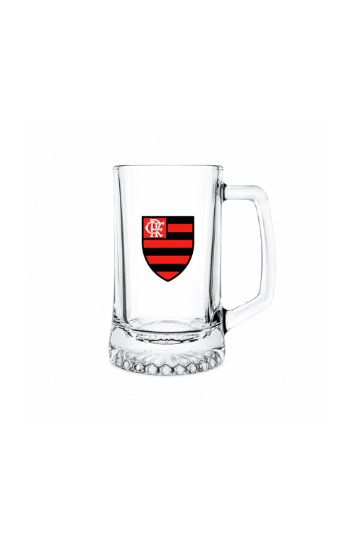 Caneca de Chopp Flamengo em Vidro 345ml