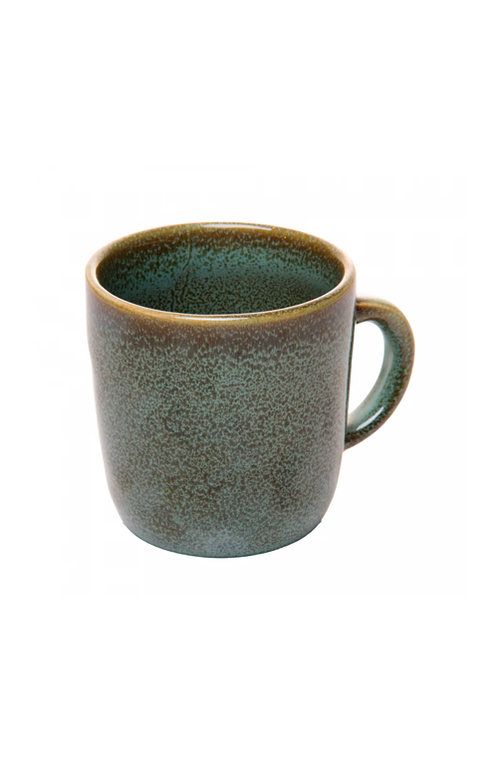 Caneca Raízes Verde em Cerâmica 170ml